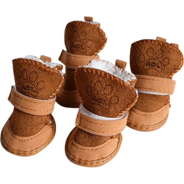 Hunde Støvler Pote Beskytter, Anti-Slip Hundesko, Hund Australien Støvler Kæledyr Antiskid Sko Vinter Varme Skidproof Sneakers, til Lille Hund