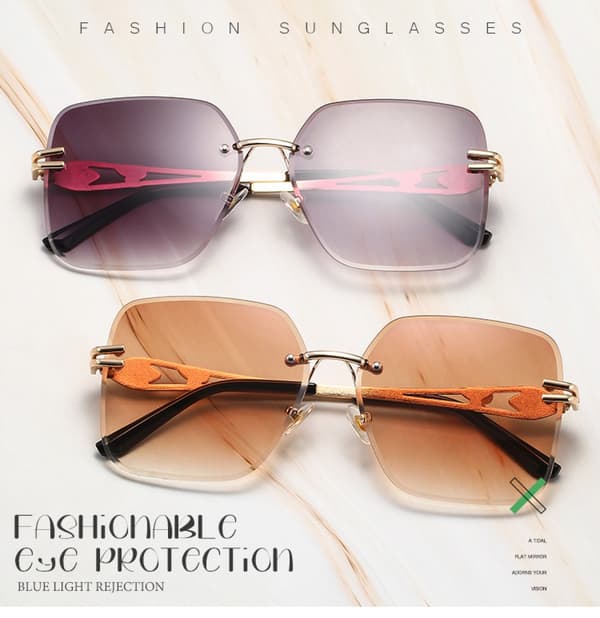 Flade Top Hip Hop Rapper Retro Aviator Solbriller