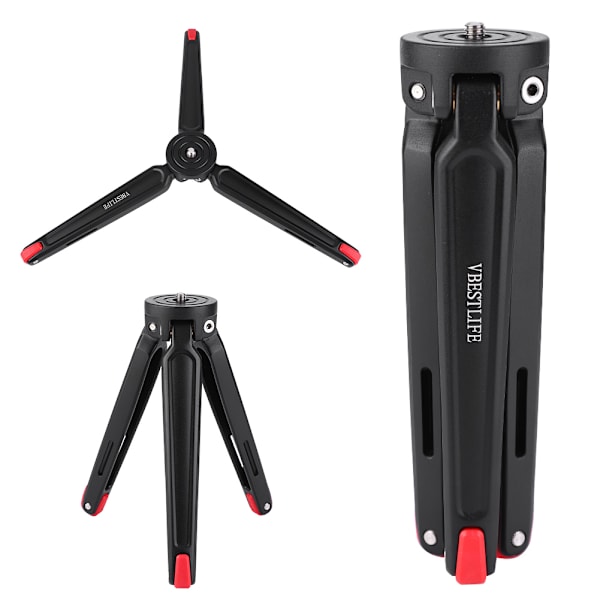 VBESTLIFE Mini Handheld Resebordsstativ Stativhållare för Digitalkamera Sportstelefon