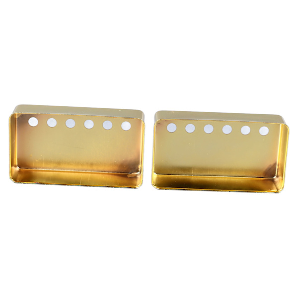 2 stk. Elektrisk gitar Humbucker Pickup Shell Messing Profesjonell Gitar Pickup Deksel for LP Gull 52mm 52mm