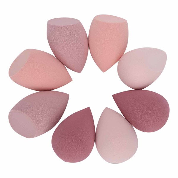 MAANGE 8pcs Makeup Sponge Set Kosmetisk Foundation Blending Sponge Blenders