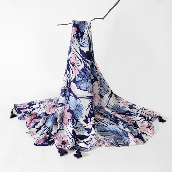 70 x 35 Kvadratisk Silkesliknande Hårsjal Huvud Sovande Wrap Satinscarf, R1
