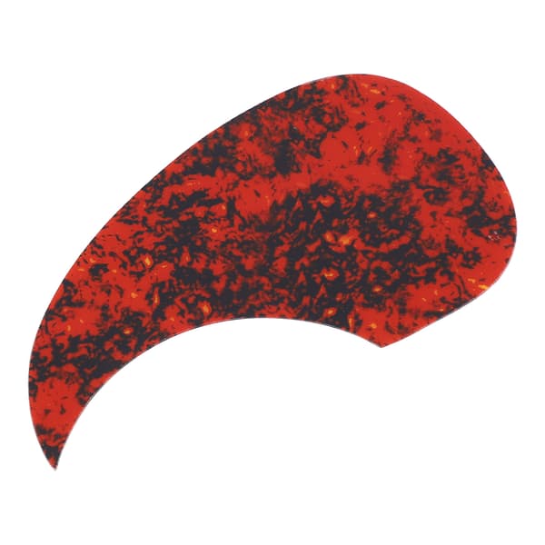 Gitarr Komma Pickguard PVC Slitstark Anti Scratch Stylish Gitarr Pick Guard Ersättning 128mm Blodröd