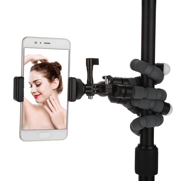 KingJoy KT-600S Mini Fleksibelt Kamerastativ Telefonklips Bluetooth Fjernkontroll Tilbehør