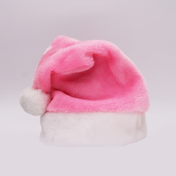 Pink Plysset Julemandshue