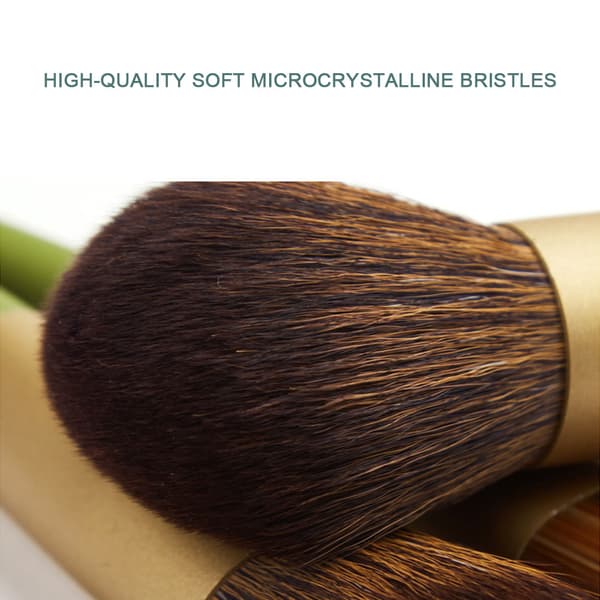 MAANGE 10pcs Makeup Brush Kit Microcrystalline Fiber Make Up Brush Set Green