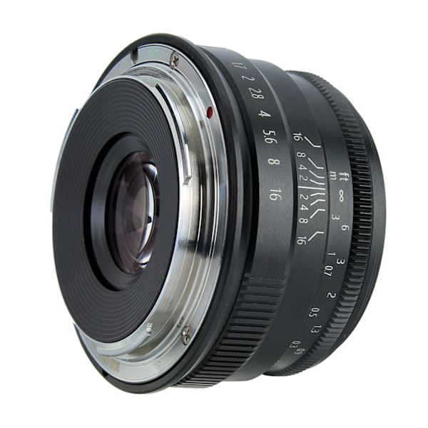 35mm F1.7 Manuell fokus Prime Fixed Mirrorless-kamerobjektiv (för Cannon EF-M Mount Black)