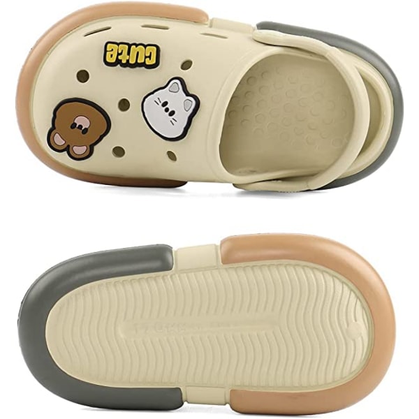 Barnens trädgårdsträskor söta sommar slip-on mulesandaler för pojkar flickor inomhus utomhus strand promenad tofflor