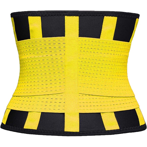 Midjetrenerbelte for kvinner - Midjetrener Trimmer - Slankende Body Shaper-belte - Sport Girdlesbelte (UP Graded) XL Yellow