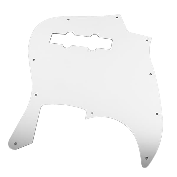 Elektrisk guitar pickguard front pick guard jazz bas scratch plade aluminiumlegering sølv