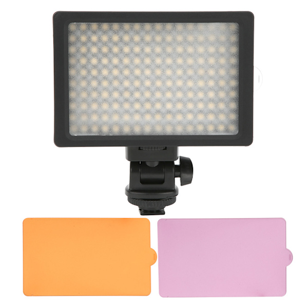 160LED Video Fotografering Fyllningsljus 5400K/3200K Ljusstyrka Steglös Dimning SLR-kamera