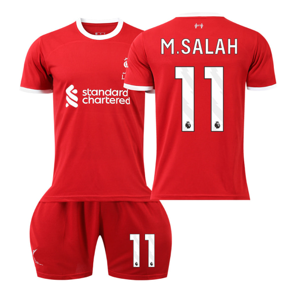 2023-2024 Liverpool fotbollsdräkt för barn, set-nr.11 M.SALAH#18 No.11 M.SALAH #18