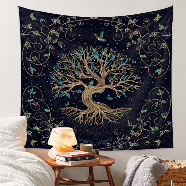 Konst Heminredning Gåvor Mandala Bohemian Tapestry Lämplig för Sovrumsdekoration（1101-32，39 x 59 tum）