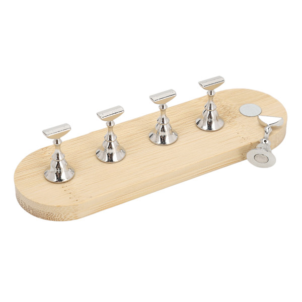 Negle Display Stativ DIY Log Tryk På Fiksering Magnetisk Falsk Negleholder til Begynder Manicure