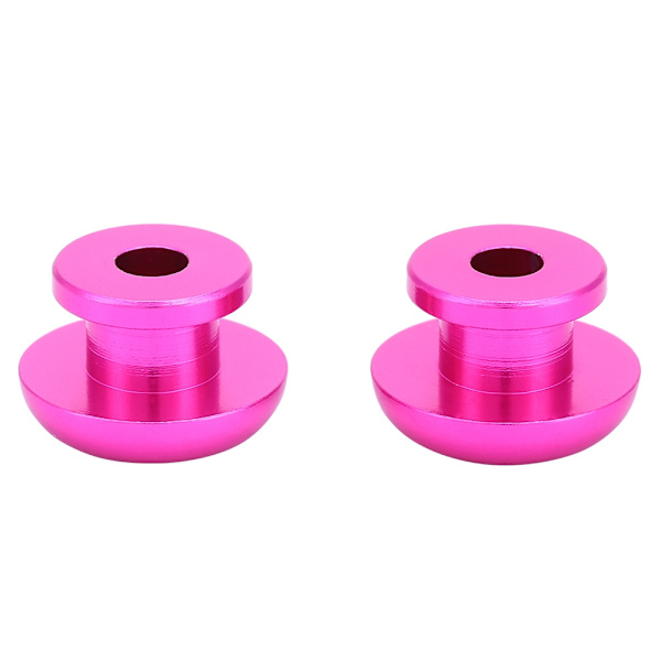 2 st Strap Lock Buckle Endpin för Gitarr Bas Ukulele med Brickor Skruvar (Lila)