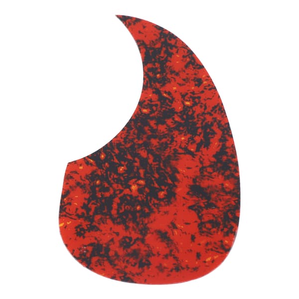 Gitarr Komma Pickguard PVC Slitstark Anti Scratch Stylish Gitarr Pick Guard Ersättning 128mm Blodröd