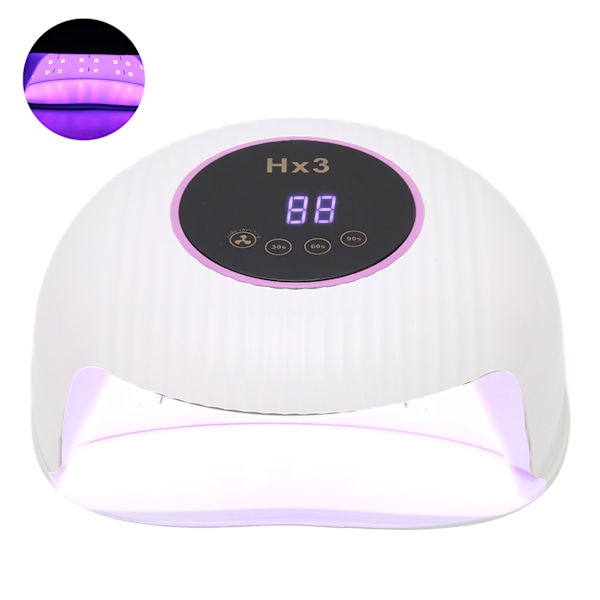 180W UV LED-nagelgelhärdande lampa 3 tidsinställningar Snabbtorkande rött ljus nagellack gel torktumlare maskin