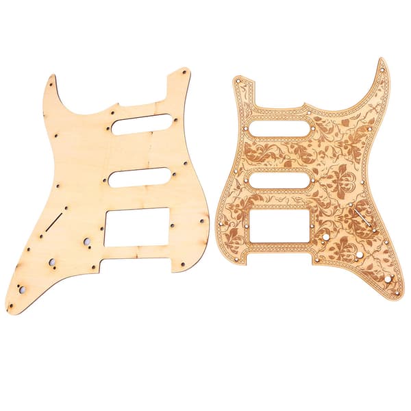 SSH Elektrisk Guitar Guard Træ Pickguard Reparationsdele Instrument Tilbehør Passer til ST Guitar