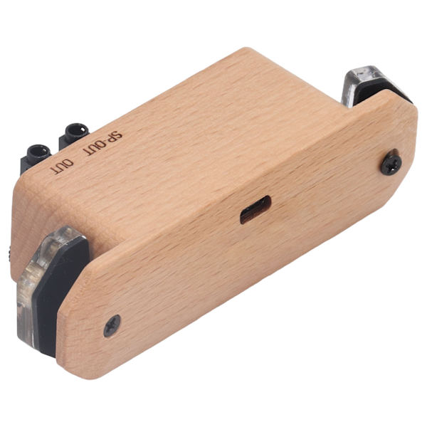 Vibrationsljudhålsmikrofon Inbyggd Reverb Delay Trägitarrljudmikrofon för konsert