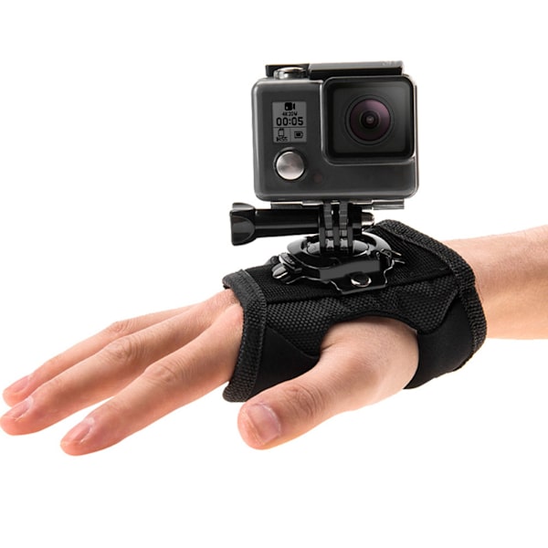 360° roterande handledsrem, handledsband, monteringsarm, bälte för Gopro Hero 4/3+/3/2/1