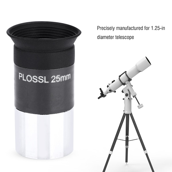 1,25'' Plossl 25mm Fullt Multi-Coated Okular för Astronomi Teleskop Tillbehör