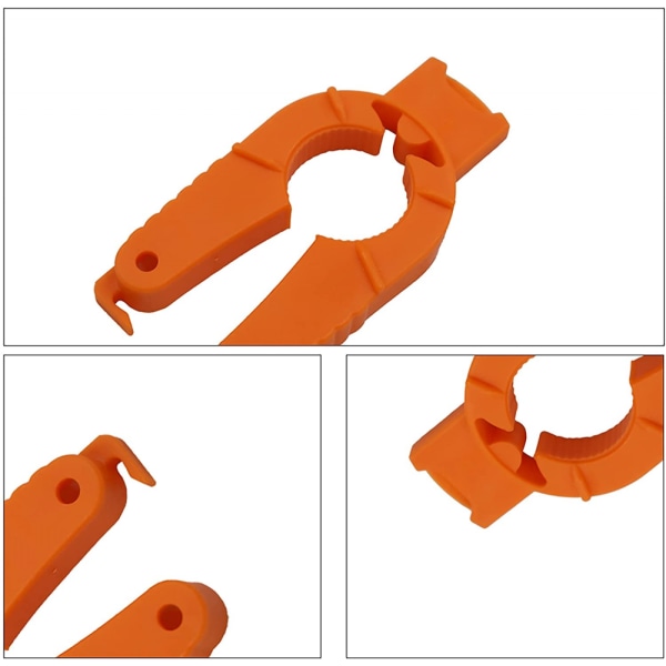 3-delad köksflasköppnare, multifunktionell flasköppnare kreativ personlighetsflasköppnare, läsk/öl/dryckesflasköppnare - orange