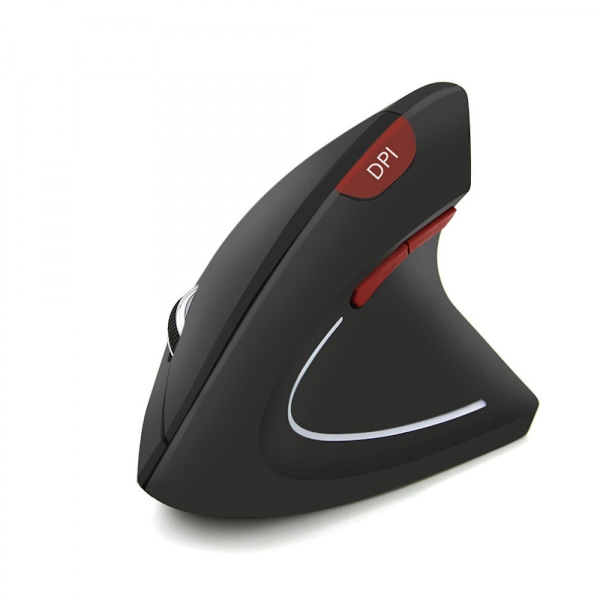 2.4G trådløs vertikal ergonomisk optisk mus, reduser håndleddsmerter, 5 knapper 3 justerbare DPI-nivåer 800/1200/1600, bedre ytelse for PC, skrivebord