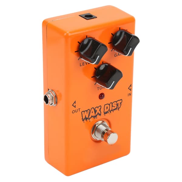 Gitarr Effekt Pedal WAX DIST Distortion Singel True Bypass Instrument Tillbehör Orange