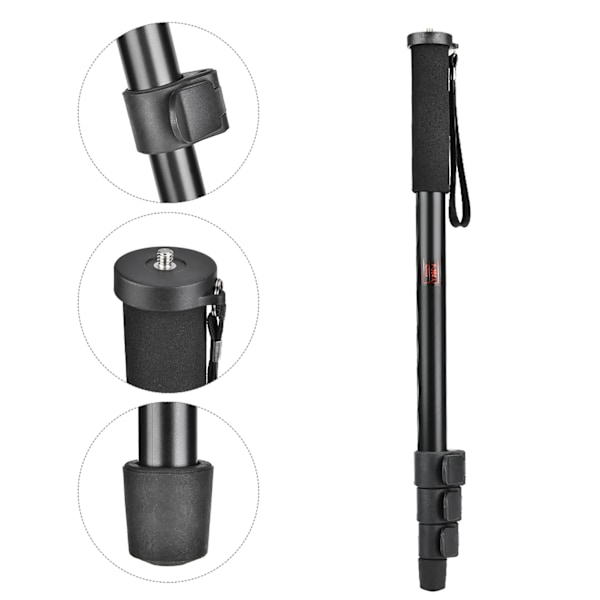Aluminiumlegering Bärbar Retraktil Monopod Selfie Stick Fäste Stöd Stång för SLR-kamera(P264A)