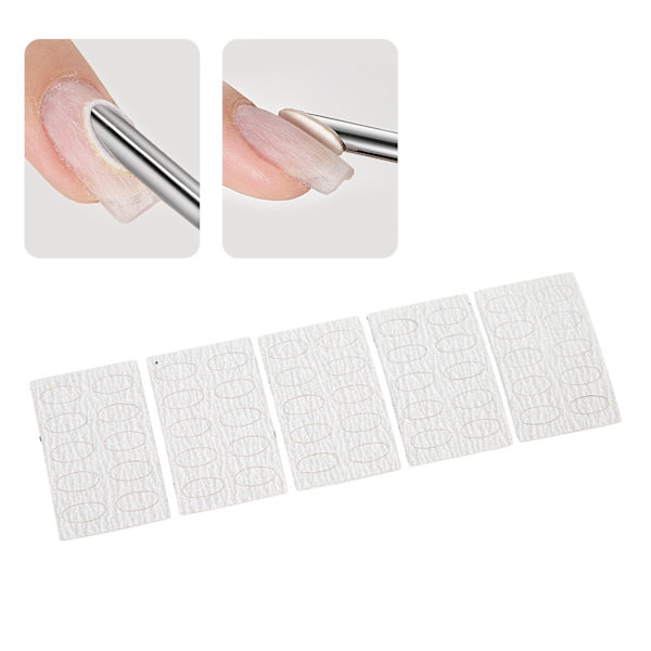 50 stk 240 Grit Neglebåndskyver Sandpapir Selvklebende Engangsbruk Neglekunst Pre Polering Sandpapir