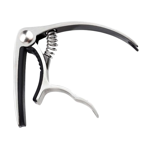 Enhands snabbväxlande metallklämma Capo Gear Pin Remover för akustisk folk gitarr (Sillver)