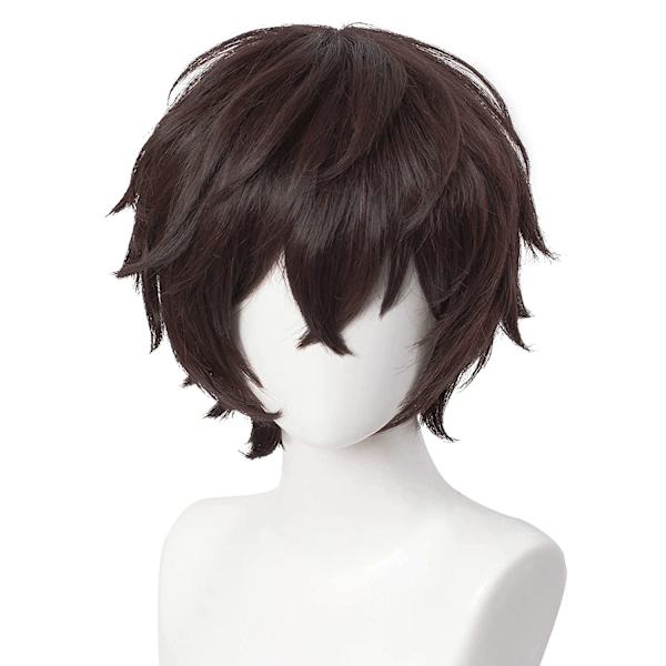 Anime Cosplay -peruukki Bungo Stray Dogsiin + Ilmainen myssy (Dazai -peruukki)