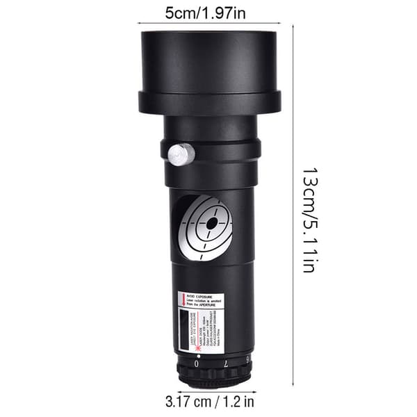 1,25 tommer laser kollimator 2 tommer adapter 7 lysstyrkeniveauer til Newton-teleskoper