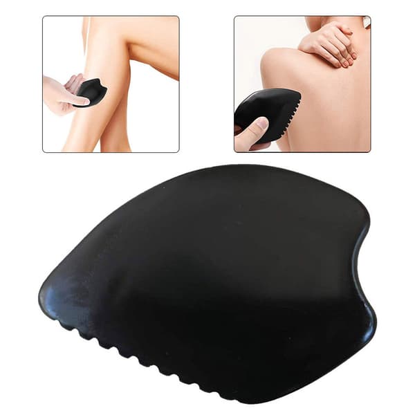 SPA Gua Sha skrabebræt sort sten helkrops ansigtsmassage Gua Sha bræt