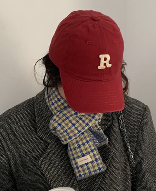 Dotpet Kasket med justerbar logo til mænd (Carnival Red)