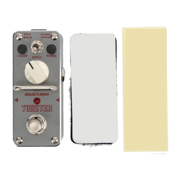Analog Flanger Pedal Elektrisk Gitar Mini Single Block Effekt True Bypass 3 Knapp ATR-3