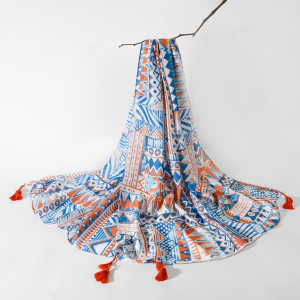 70 x 35 Kvinners Kvadrat Silke-lignende Hår Sjal Hode Sovende Wrap Sateng Hodeskjerf, U2