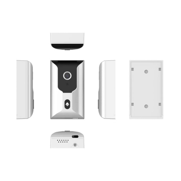 Trådlös videodörrklockakamera WiFi - 2022 Uppdaterad Human Detection Smart Home Security Doorbell med kamera