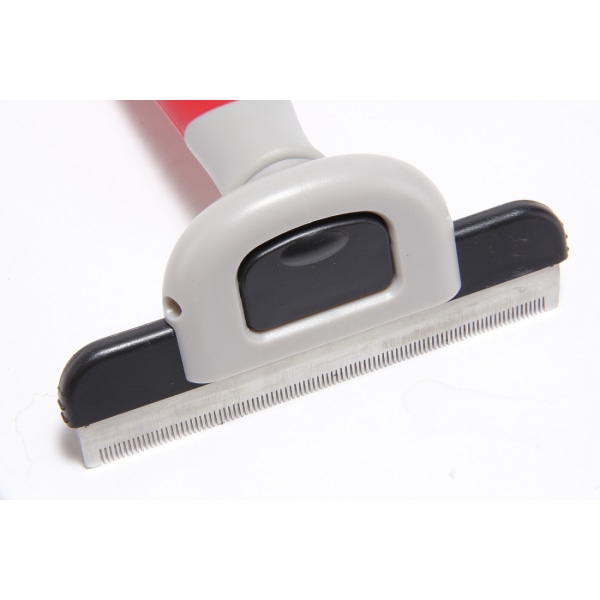 Selvrensende Slicker Brush for Hunder og Katter Pet Grooming Dematting Brush Fjerner Lett Matter, Floker og Løst Pels fra Kjæledyrets Pels, Gul (M)