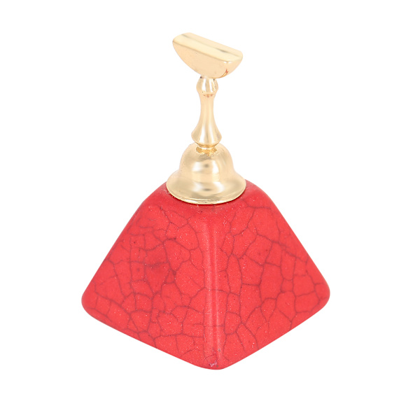 Magnetisk negletip øvelsesstand base legering holder neglekunst display manicure værktøjssæt rød