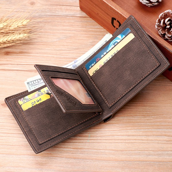 RFiD-skyddad kortplånbok — Smal plånbok för resor, miljövänlig, återvinningsbart material - SVART