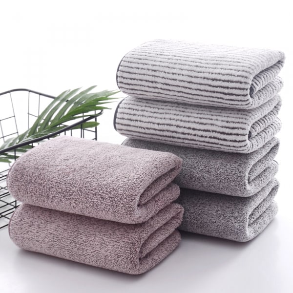 Super Pehmeä Pyyhe Aikuisten Bambuhiili Koralli Pyyhkeet Sarja Pehmeä Ihoystävällinen Käsi Kasvot Pyyhe Bambu (Koko: 2kpl 34×75cm)