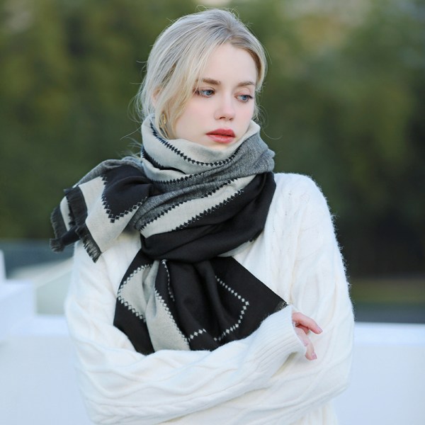 Tørklæde Sjal Wraps til Kvinder, Bær som Kjole Cover Up, Poncho, Tæppe Sjal, Cape