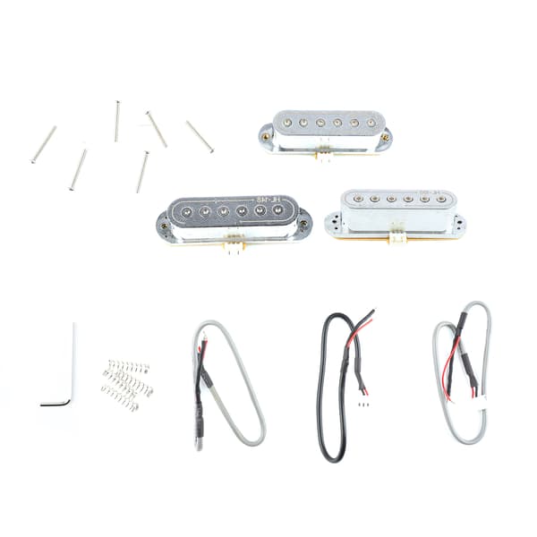 3 st elektriska gitarr pickup 48 50 52mm passiv design single coil låg brus silver gitarr pickup set