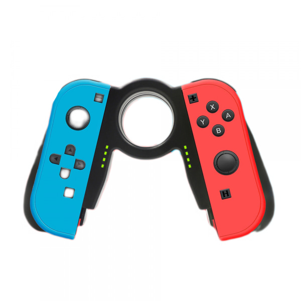 Slide Joy Con -latausote, Switch OLED -kannettava Joy Con -laturiohjain, mukava kahva, nopea lataus pelin aikana (musta)