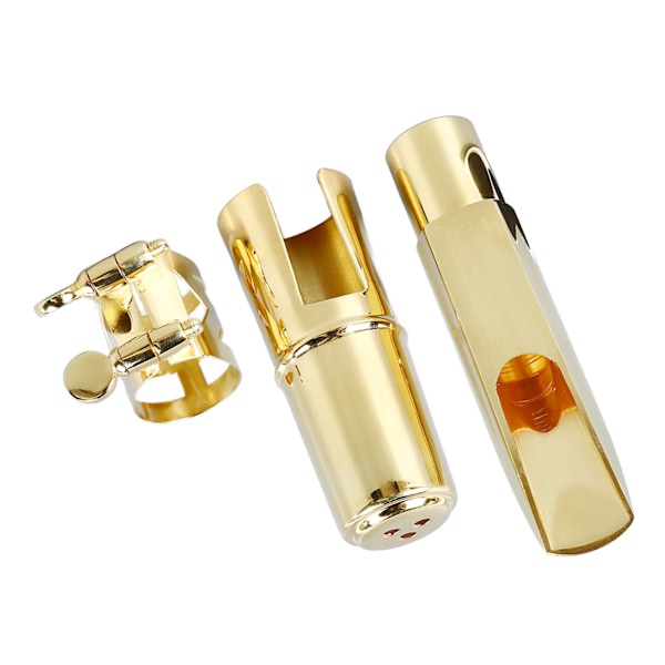 Alto Saxofon Munstycke Guld Färg Metall Multifunktionell Sax Munstycke Kit för Övning 6C