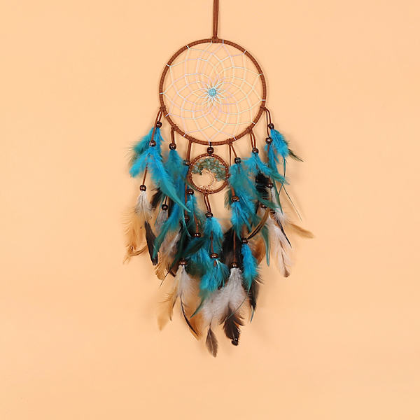 Dotpet Drömfångare Livets Träd med Fjädrar, Native American Dream Catchers Väggdekor för Män Kvinnor Pojkar Flickor Barn Sovrum Väggkonst Bröllopsfest