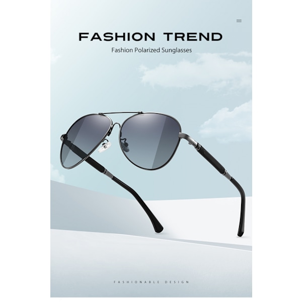 Polariserade Aviator Solglasögon för Kvinnor Män, med 100% UV-skydd Bruna Gradient Linser och Lätt Metallram