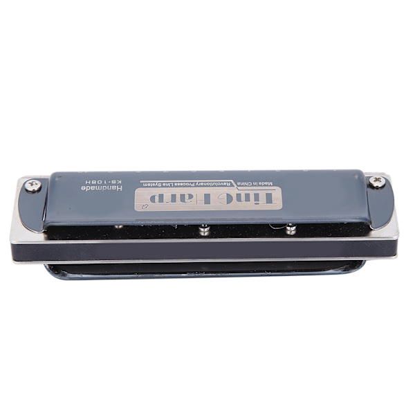 Blues Harp Munnspill 10-Hullers Munnharpe Eb Nøkkel Musikalske Gaver Fosfor Bronse Tone Reed(Svart )