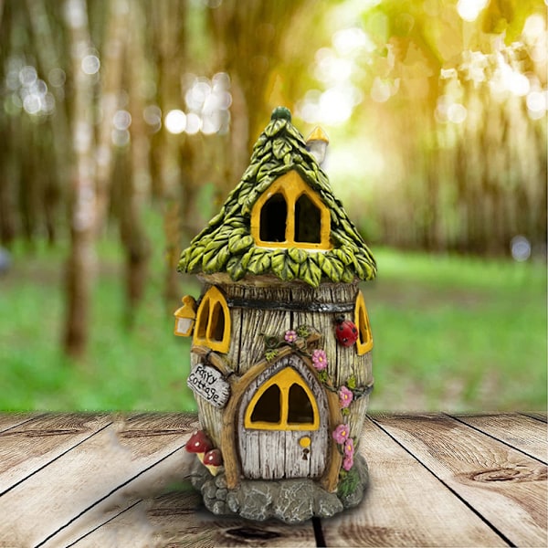 Havehave - 12\" Høj - Håndmalede Fe Døre, Fe Have Dekoration, Fe Have Tilbehør af Twig & Flower Gnome Gaver til Hendes